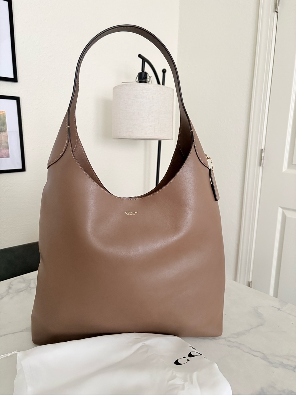 Coach Brooklyn 39 in Dark Stone
